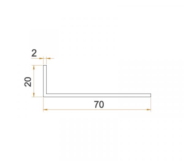 L-Winkel 70x20mm